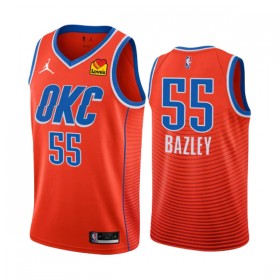 Camiseta Hombre Oklahoma City Thunder Darius Bazley 55 2022-23 Jordan Statement Edition Naranja Swingman